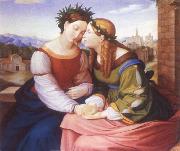 Friedrich overbeck Italia and Germania France oil painting reproduction
